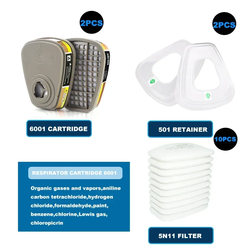 6001 6006 Respirator Cartridge - огляд і ціна Dust Mask Construction