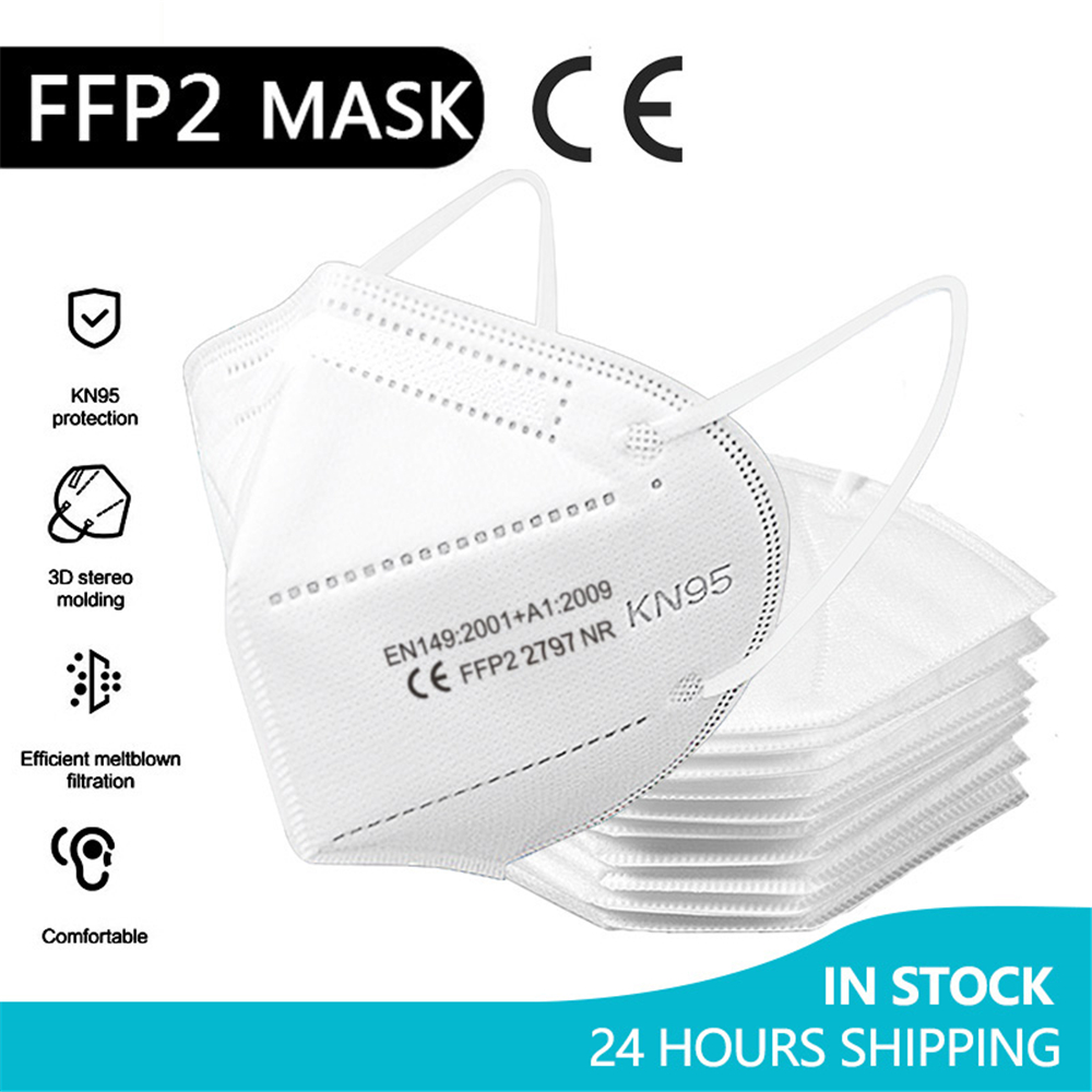 10-100Pieces ffp2mask CE Masca - огляд і ціна Disposable Surgical Mask
